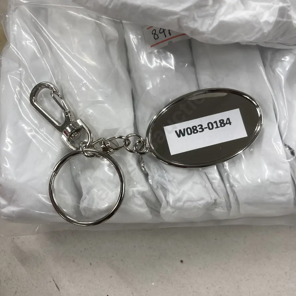 Lot of 84 New Oval Blank Key Rings Image 1++