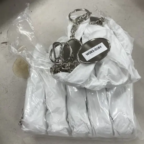 Lot of 84 New Oval Blank Key Rings