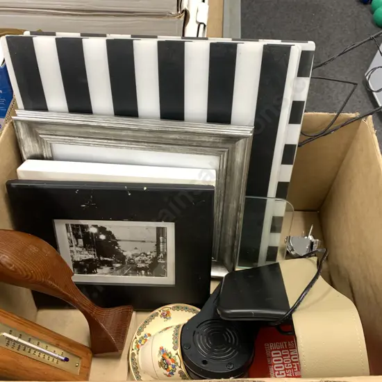 Ikea Black & White Placemats, Pictures, Cup & Saucer, Wooden Ware Etc