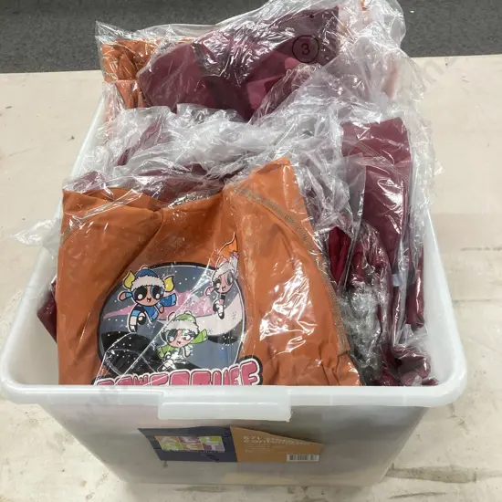 Clear Bin Of New Kids Jackets, Assorted Sizes & Colours