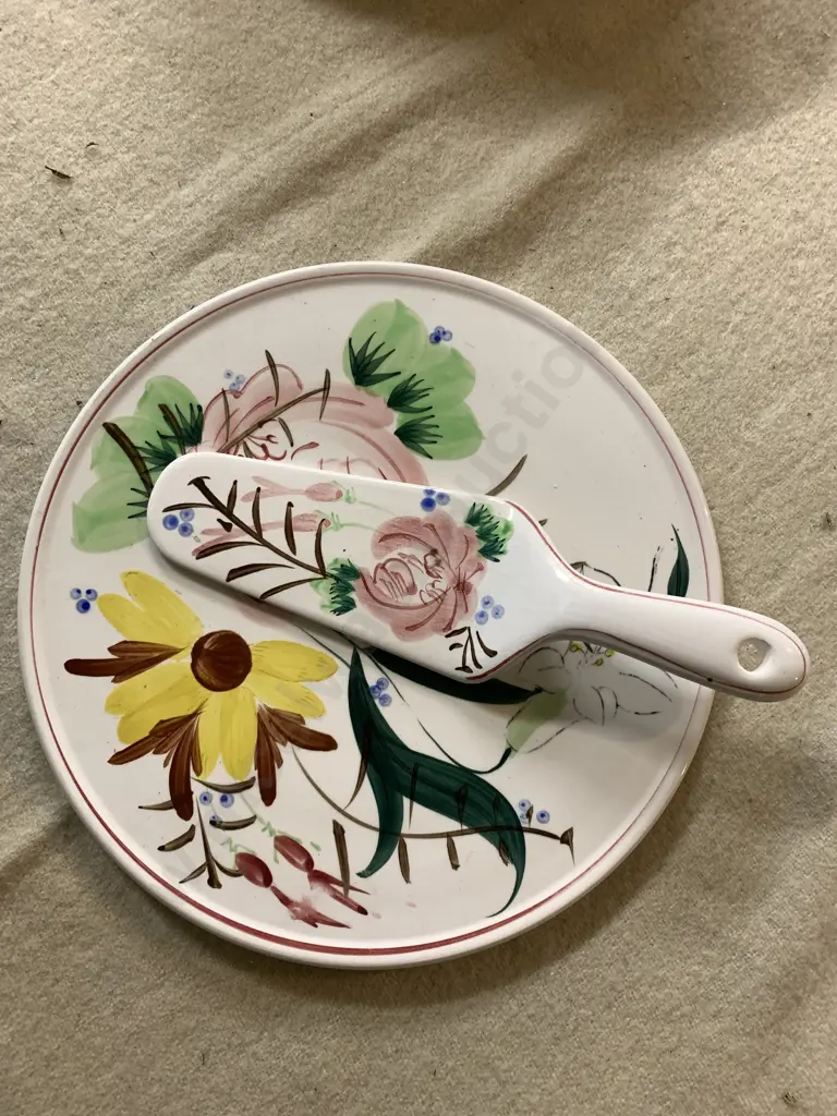 Japanese China Pavlova Plate With Slice Image 1++