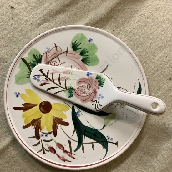 Japanese China Pavlova Plate With Slice