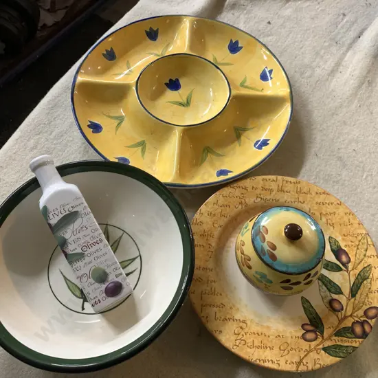 Selection Of Platters, Bowls Etc Including 'Casa Domani', Haven Etc 