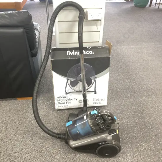 Home & Co SL157C Vacuum Cleaner & Living & Co 40cm High Velocity Floor Fan