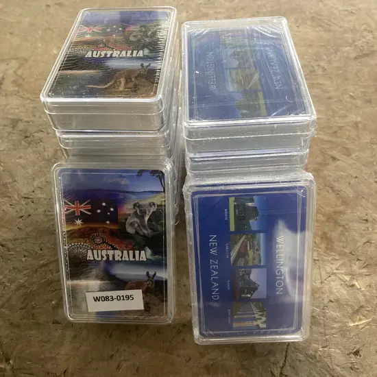 Lot of 12 Sealed Souvenir Playing Cards, Australia & Wellington, NZ