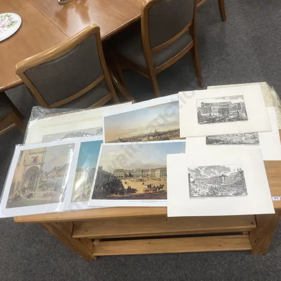 Selection of Assorted Vintage Unframed Prints