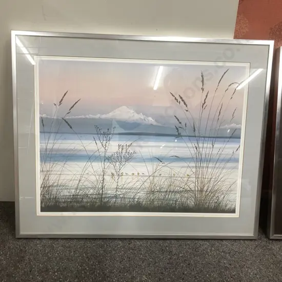 Framed Artwork by Jeane Duffey Titled Boundary Bay, 62 x 76cm