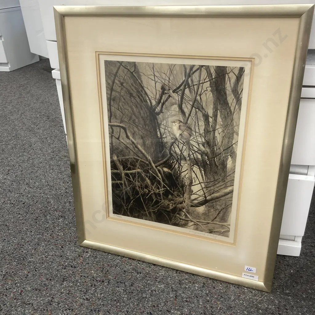 Raymond Ching Collector Print Ltd Edition Titled Autumn Wrens No572 Edition 850, 56.5 x 47.5cm Image 1++