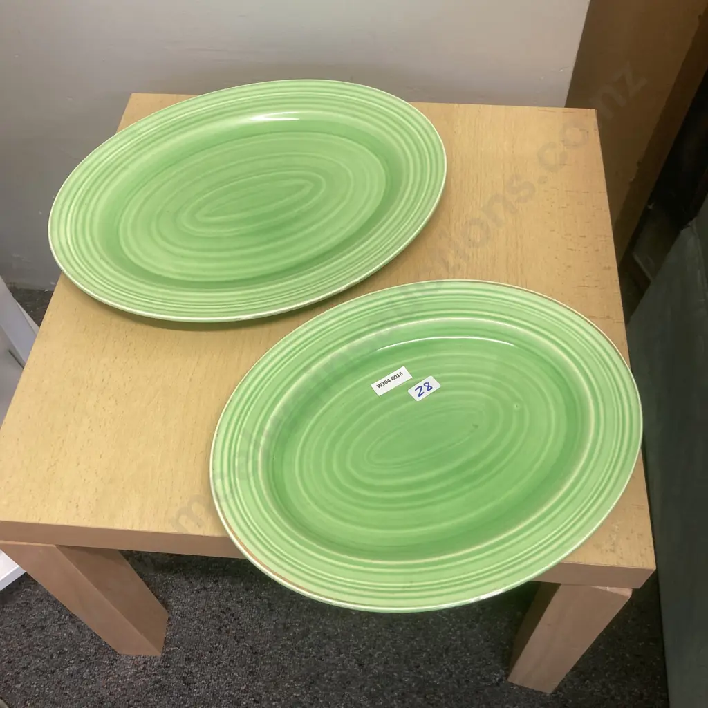 Vintage Ducal Oval Serving Platters, Pair Of Image 1++