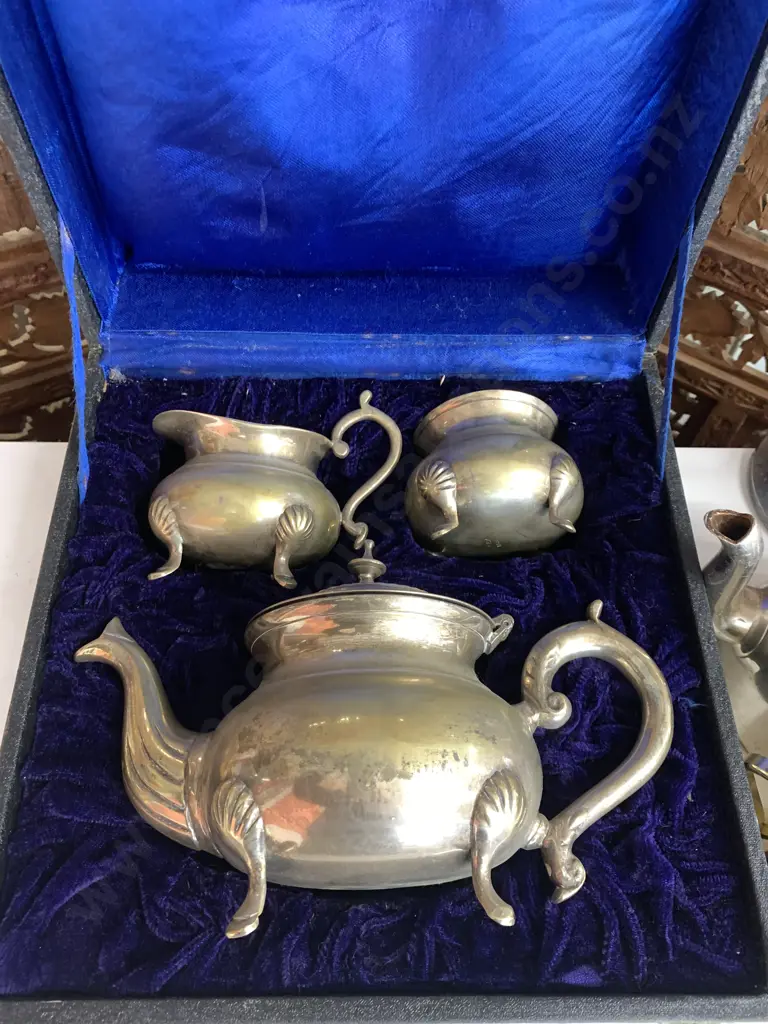 Assorted Silverware, Boxed Coffee Set, Candle Holders Etc Image 1++