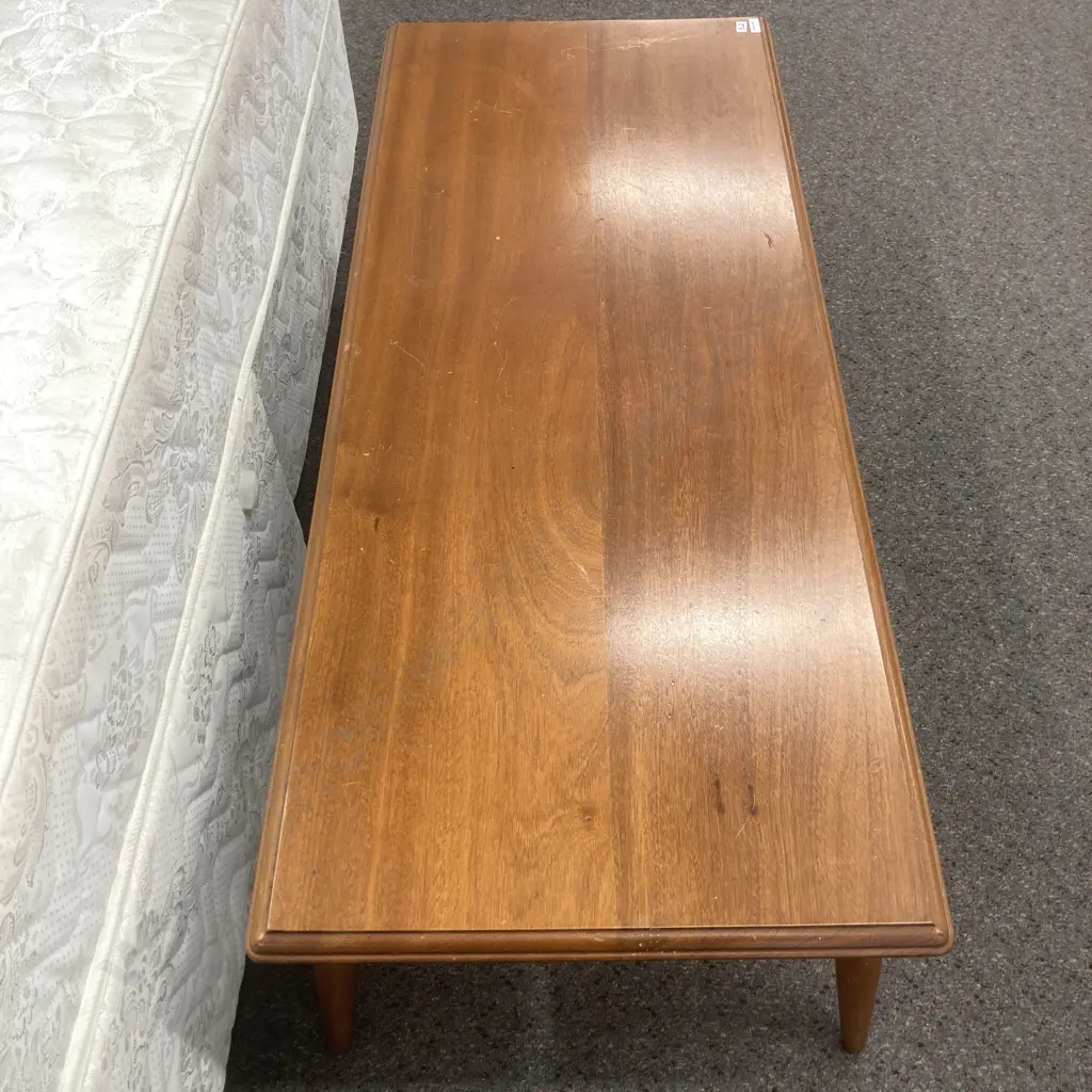 Mahogany Colonial Style Rectangular Coffee Table, H43 W120 D50cm Image 1++