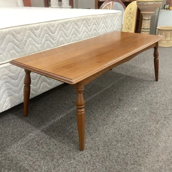 Mahogany Colonial Style Rectangular Coffee Table, H43 W120 D50cm