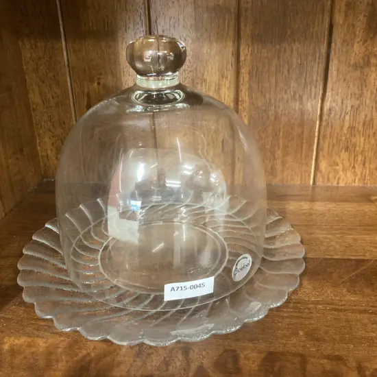 Goebel Cake Plate With Glass Cover, H18cm