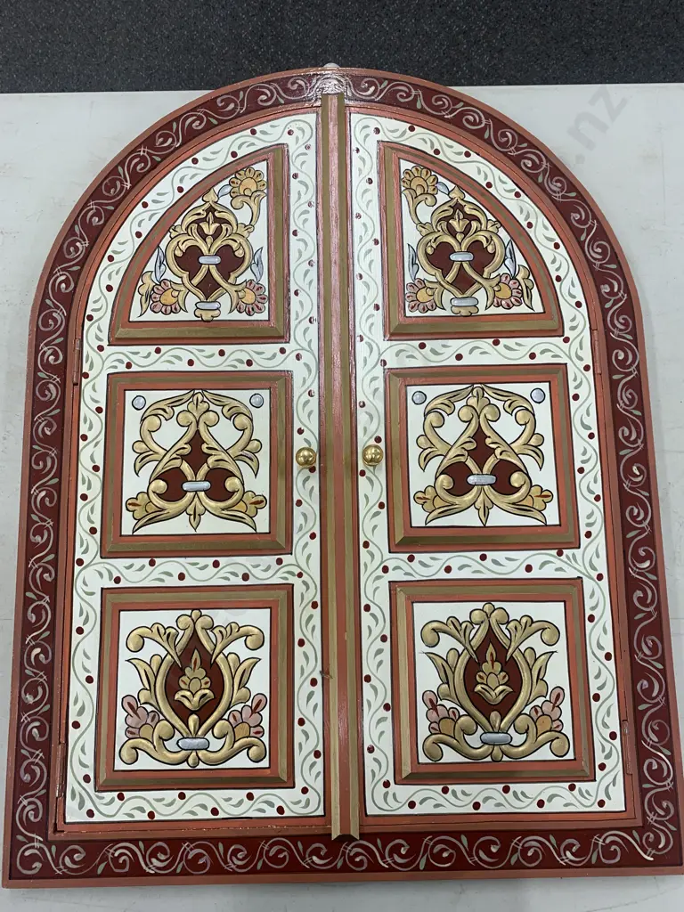 Decorative Mirror With Doors Dome Top H70cm Image 1++