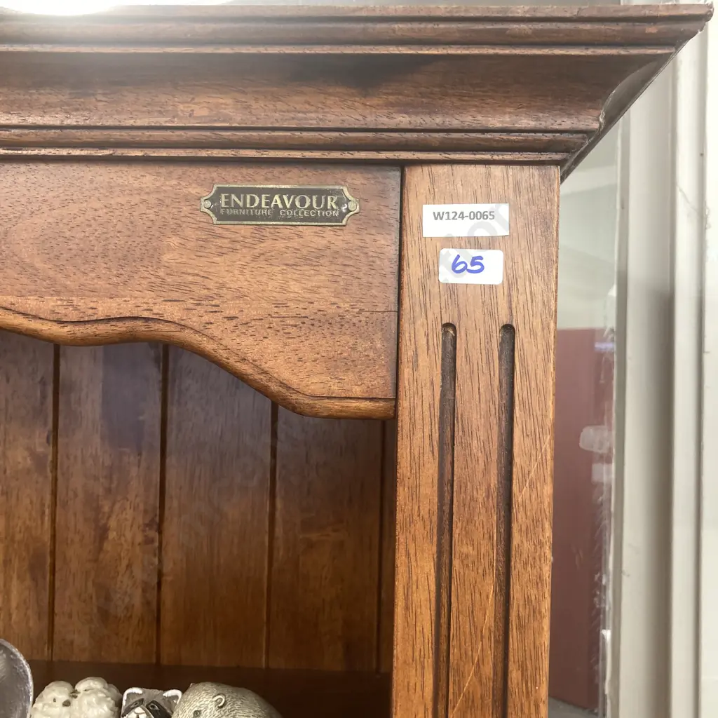 'Endeavour' Solid Wood Bookcase, T&G Back, 5 Shelves, H91 W98 D37cm Image 1++