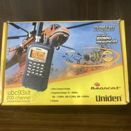 Uniden Bearcat ubc93xlt 200 Channel Programmable Scanner In Box