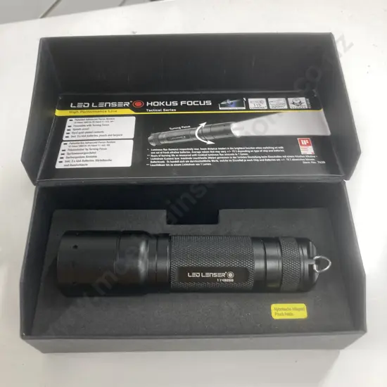 LED Lenser Hokus Focus Tactical Series In Box