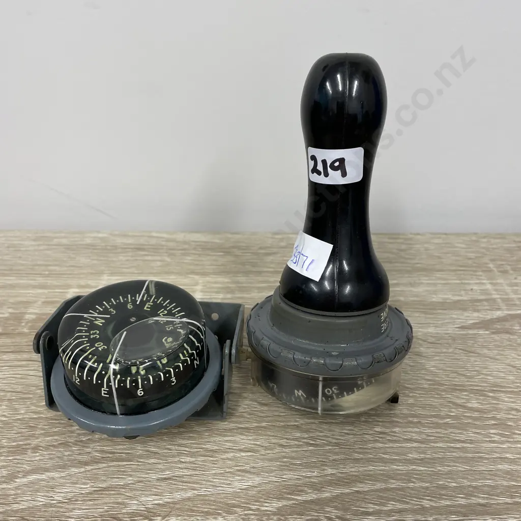 Vintage Hand Held Nautical Bearing Compass, with extra compass attachment Image 1++