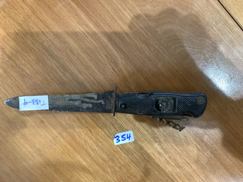 Vintage SOLINGEN Germany Multi Knife containing multiple Blades and corkscrews etc in handle Image 1++