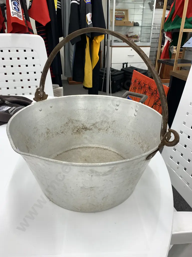 Vintage Preserving Pan With 2 Handles , 17 x 36cm Image 1++