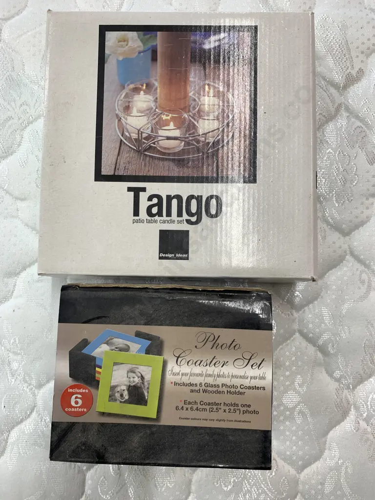 Tango Patio Candle Set & Photo Coaster Set Image 1++