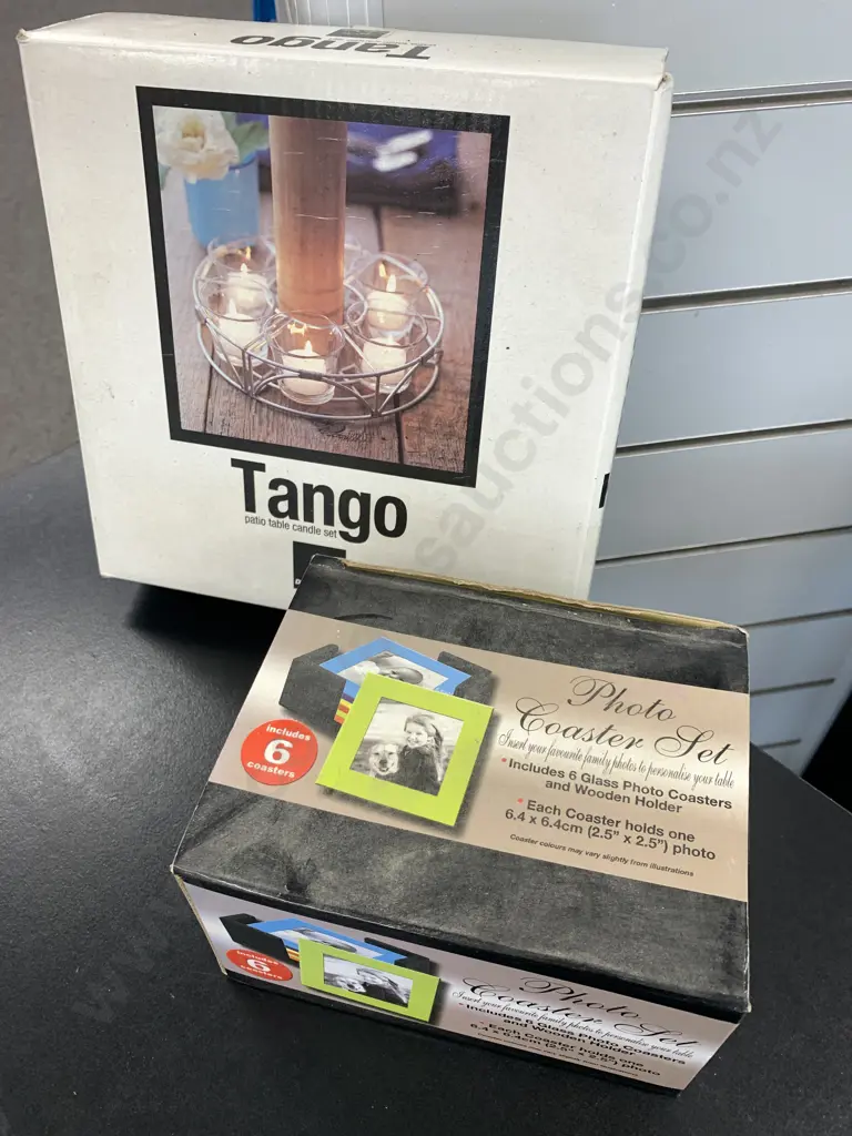 Tango Patio Candle Set & Photo Coaster Set Image 1++