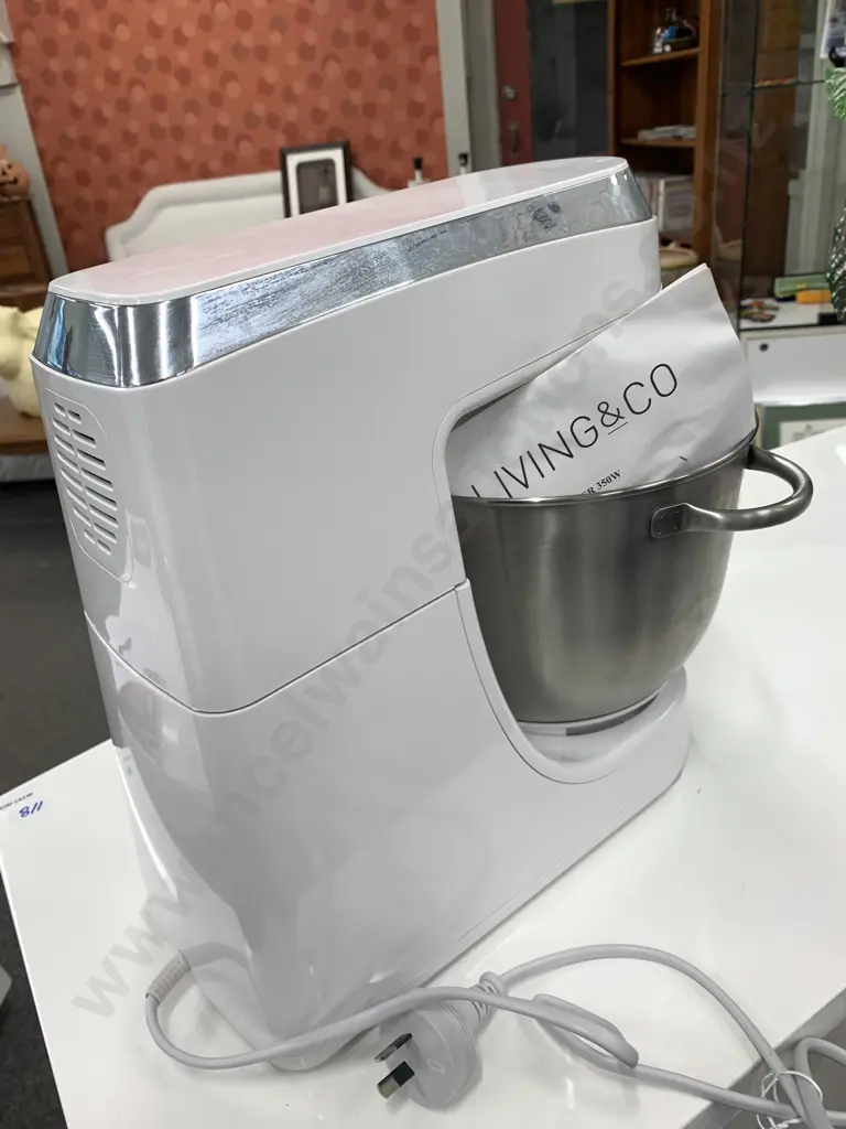 Living & Co Bench Mixer, 350W, 4.2L Stainless Steel Bowl Image 1++