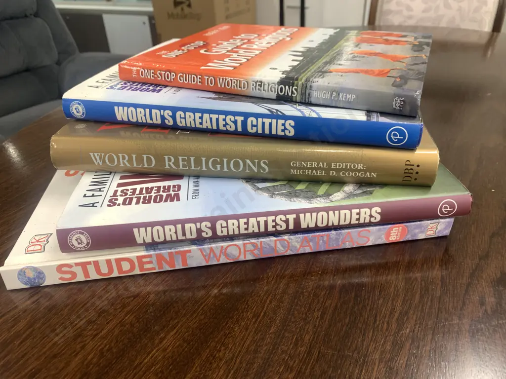 Coffee Table Books, Family Reference To Worlds Greatest Wonders, Cities, Guide To Worlds Religions Etc Image 1++