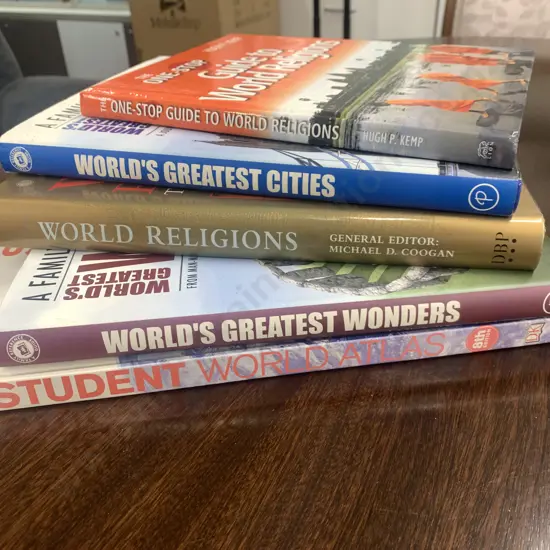 Coffee Table Books, Family Reference To Worlds Greatest Wonders, Cities, Guide To Worlds Religions Etc
