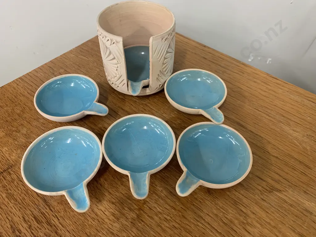 Vintage Pottery Stacking Entree Dishes Image 1++