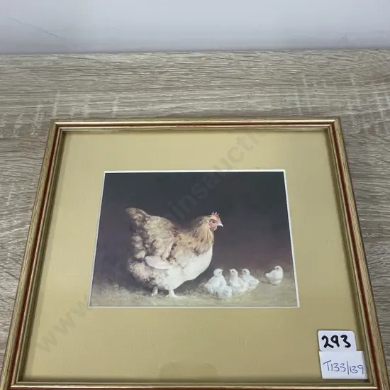 Bev Taylor Signed Pencil Sketch on back of Mother's Pride Print. "Hows the Diet going Dear?"