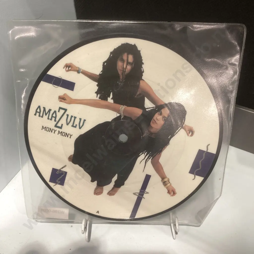 AMAZULU Mony Mony 1987 Uk Original 7" 45 rpm Picture Disc Vinyl Single - EMP32 Image 1++