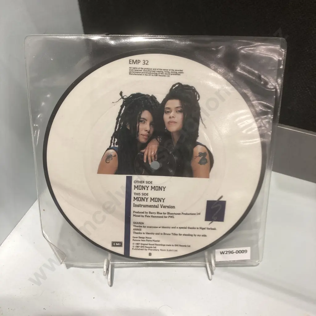 AMAZULU Mony Mony 1987 Uk Original 7" 45 rpm Picture Disc Vinyl Single - EMP32 Image 1++