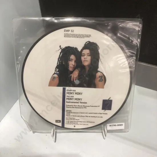 AMAZULU Mony Mony 1987 Uk Original 7" 45 rpm Picture Disc Vinyl Single - EMP32