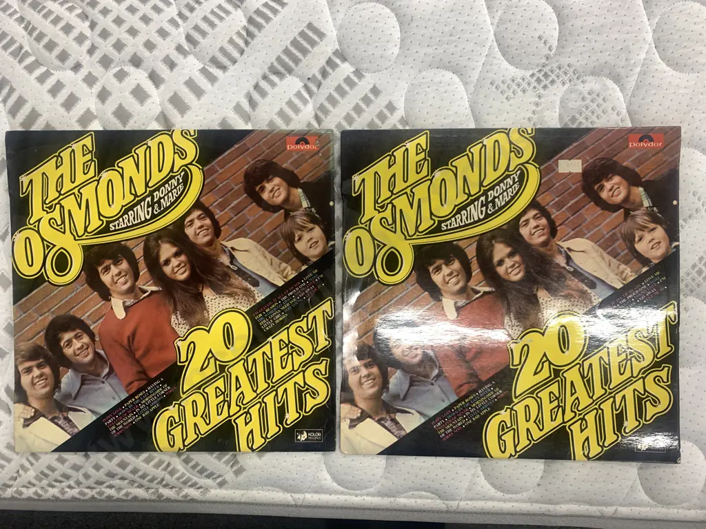 The Osmonds 20 Greatest Hits Vinyl Lp x2 Image 1++