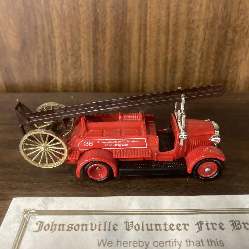 Johnsonville Volunteer Fire Brigade 50th Jubilee 1919 Dennis Fire Engine With Bayley Wheeled Escape, #229/1000, Lledo Image 1++