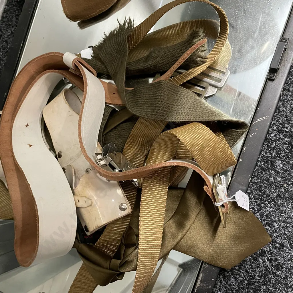 Assorted Vintage Military Belts, tie etc Image 1++