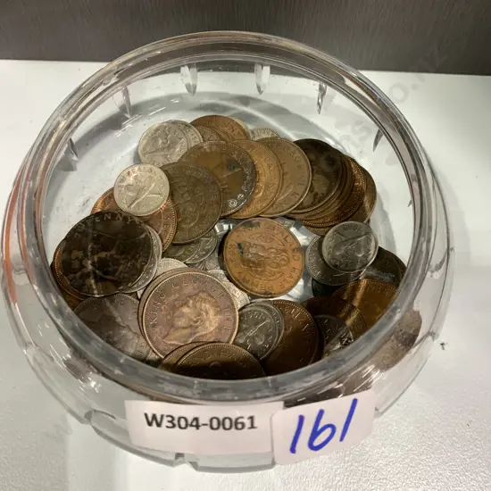 Assortment Of Coins, Half Penny, Sixpence Etc