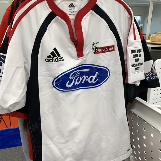 Crusaders Rebel Sport Super 14 2006 Special Edition Rugby Jersey Sz8
