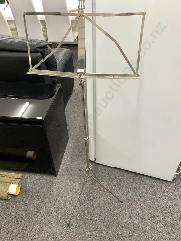 Foldup Music Stand, Silver Colour Image 1++