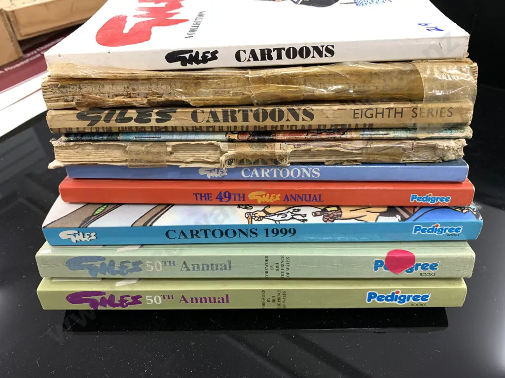 Vintage Assortment Of Giles Cartoon Magazines Image 1++