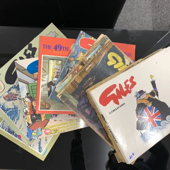 Vintage Assortment Of Giles Cartoon Magazines