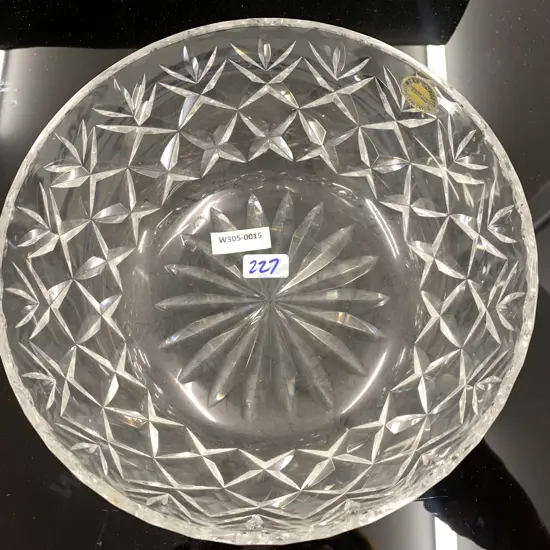 Vintage Webb Corbett Crystal Bowl, 9.5 x 20cm