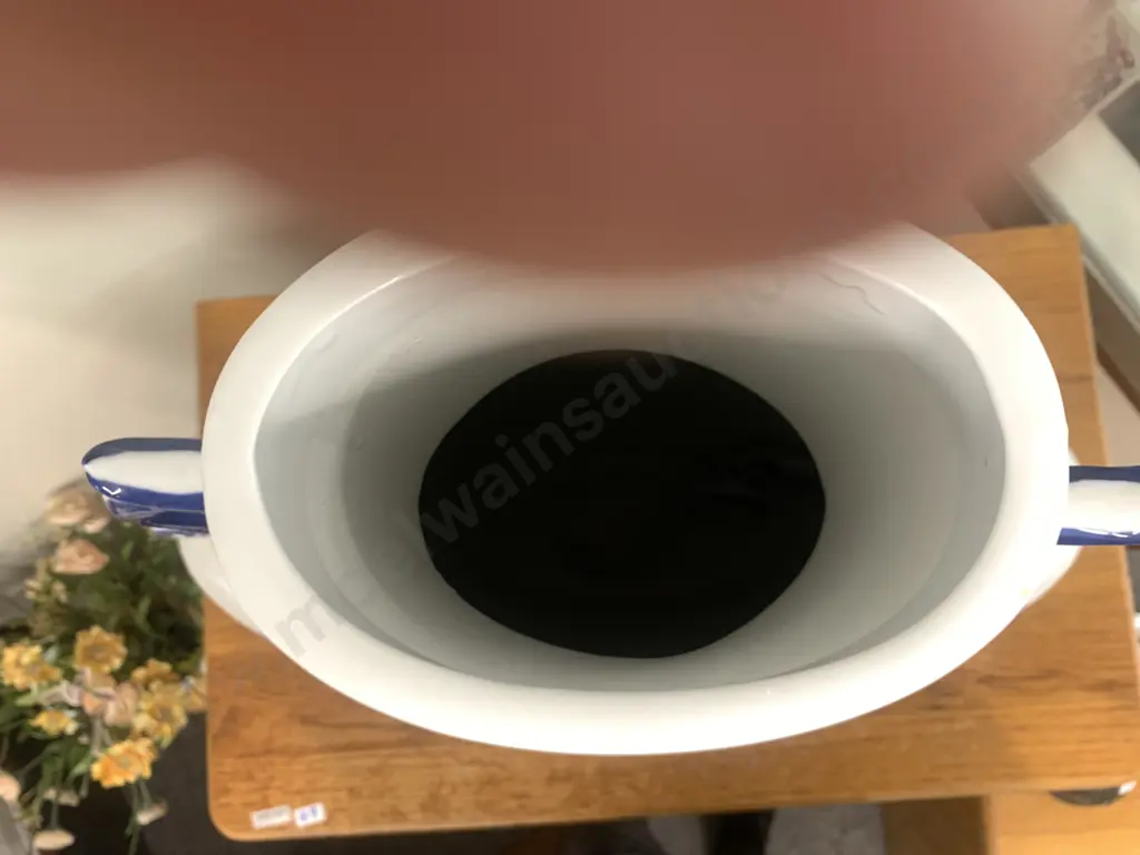 Stunning Decorative Blue & White Bird & Flower Porcelain Moon Flat Vase, H61 W50cm Image 1++