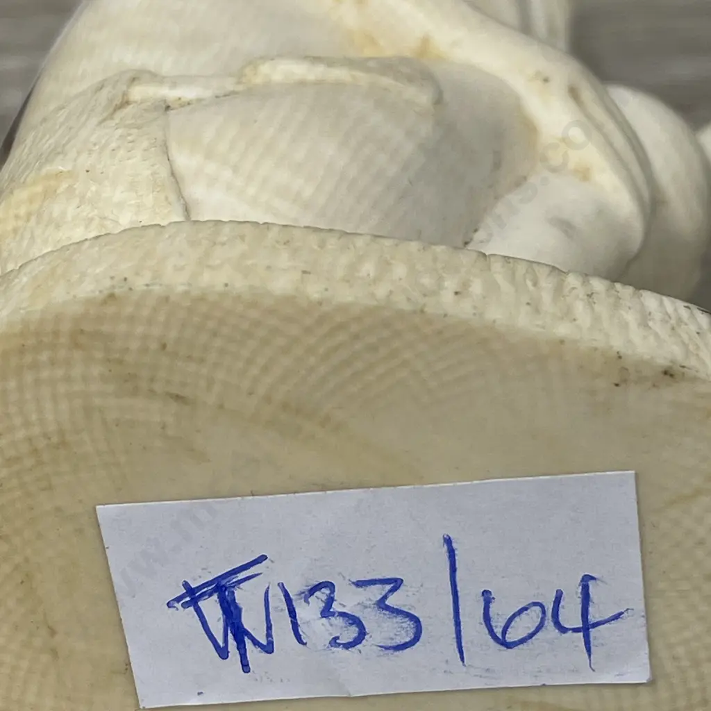 Carved Ivory Crouching Figurine H12cm Image 1++