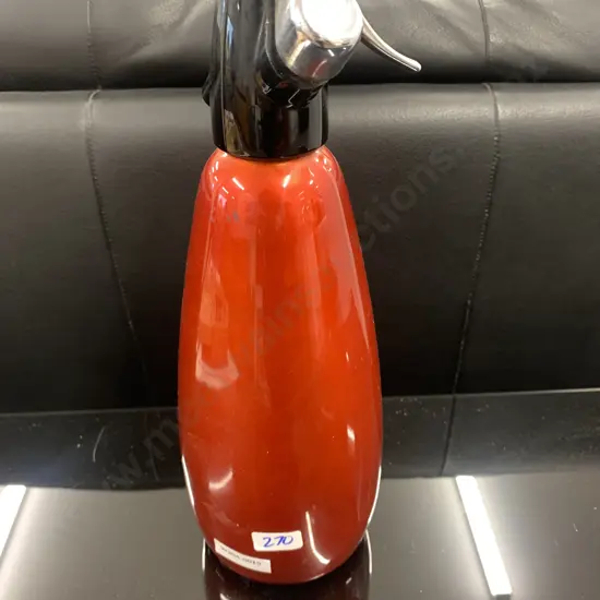 English BOC Soda Syphon, Red / Black