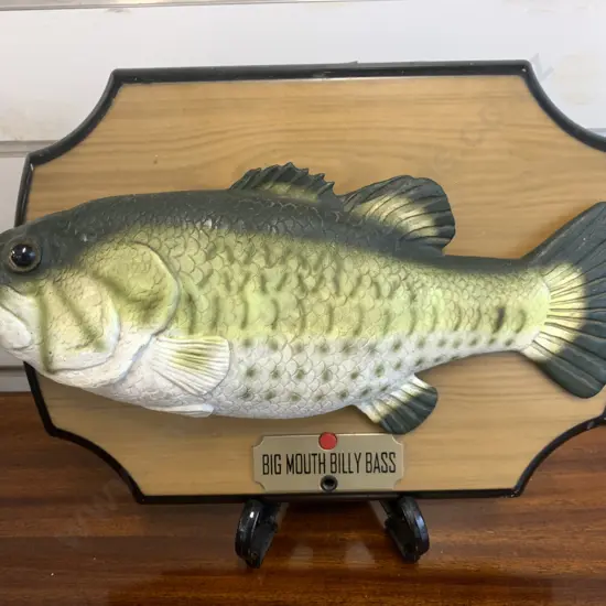Retro 'Big Mouth Billy Bass' Fish Wall Plaque