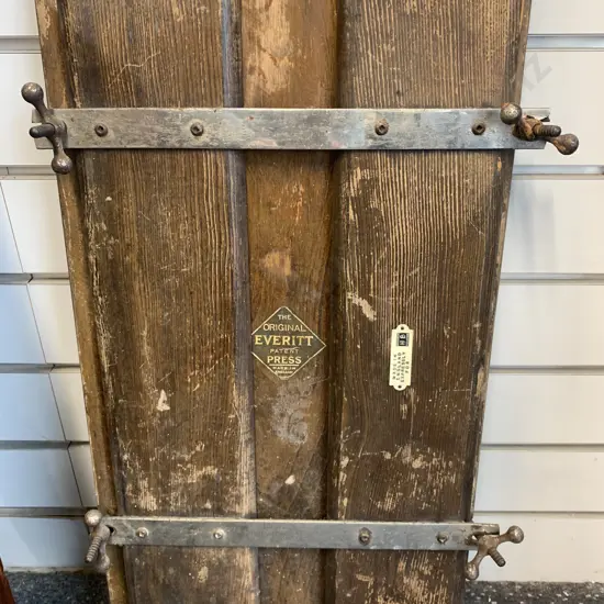 English Oak 'The Original Everitt Patent Press'