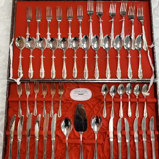 Boxed Nostalgia Cutlery Set, Silver Plated