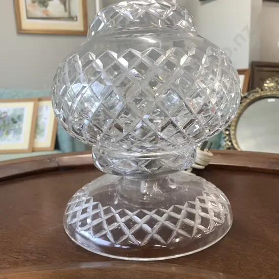 Vintage Crystal Table Lamp, H24cm
